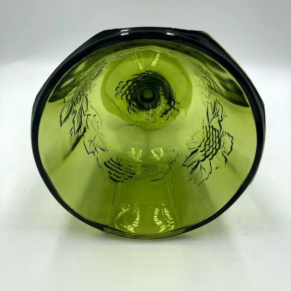 Vintage Green Depression Glass Bowl Dish - Picture 8 of 12